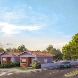 Vivendas do Campo Vila Club – Perspectiva da alameda