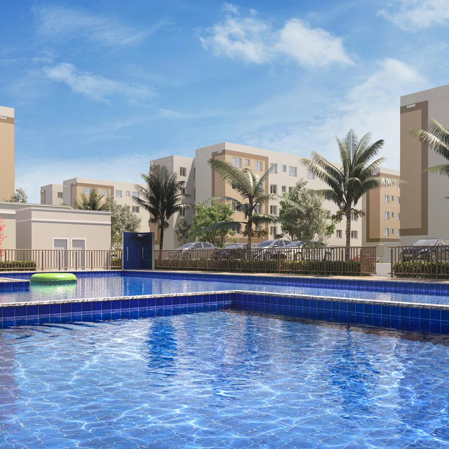 Residencial Jardim Bonsai – Piscina adulto e infantil