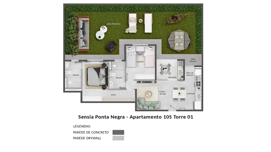 Sensia Ponta Negra – Vista das torres