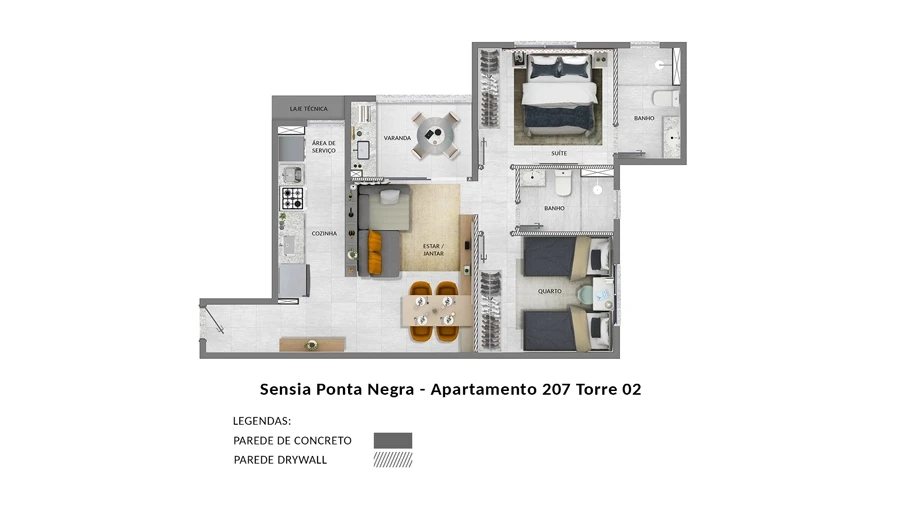 Sensia Ponta Negra – Perspectiva da torre